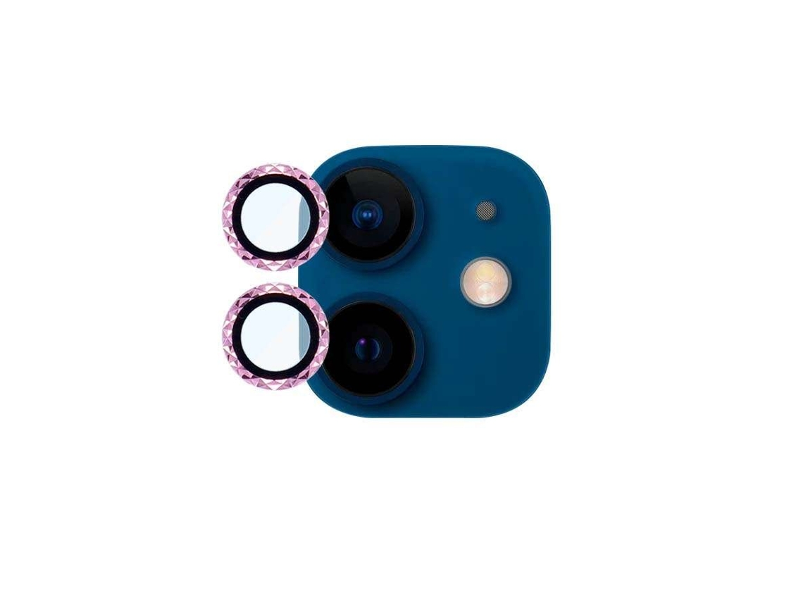 Cubre Objetivo Trenzado Oro Rosa Para Iphone 12