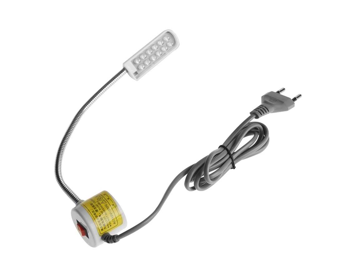TRUYUETY Lámpara LED con Base Magnética Ajustable para Máquina de Coser 110V-250V