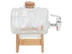 Barrica De Vidrio Espesorada Con Grifo Para Cerveza Whiskey Y Vinos En Casa Dispensador Sellado