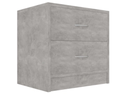 Mesita de noche de derivados de madera gris cemento 40x30x40 cm MAISON EXCLUSIVE
