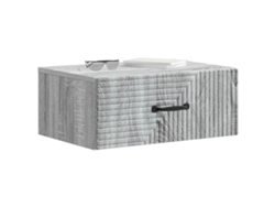 Maison Exclusive - Mesita De Noche De Pared 2 Pcs Gris Sonoma 49 X 34,5 X 20 Cm