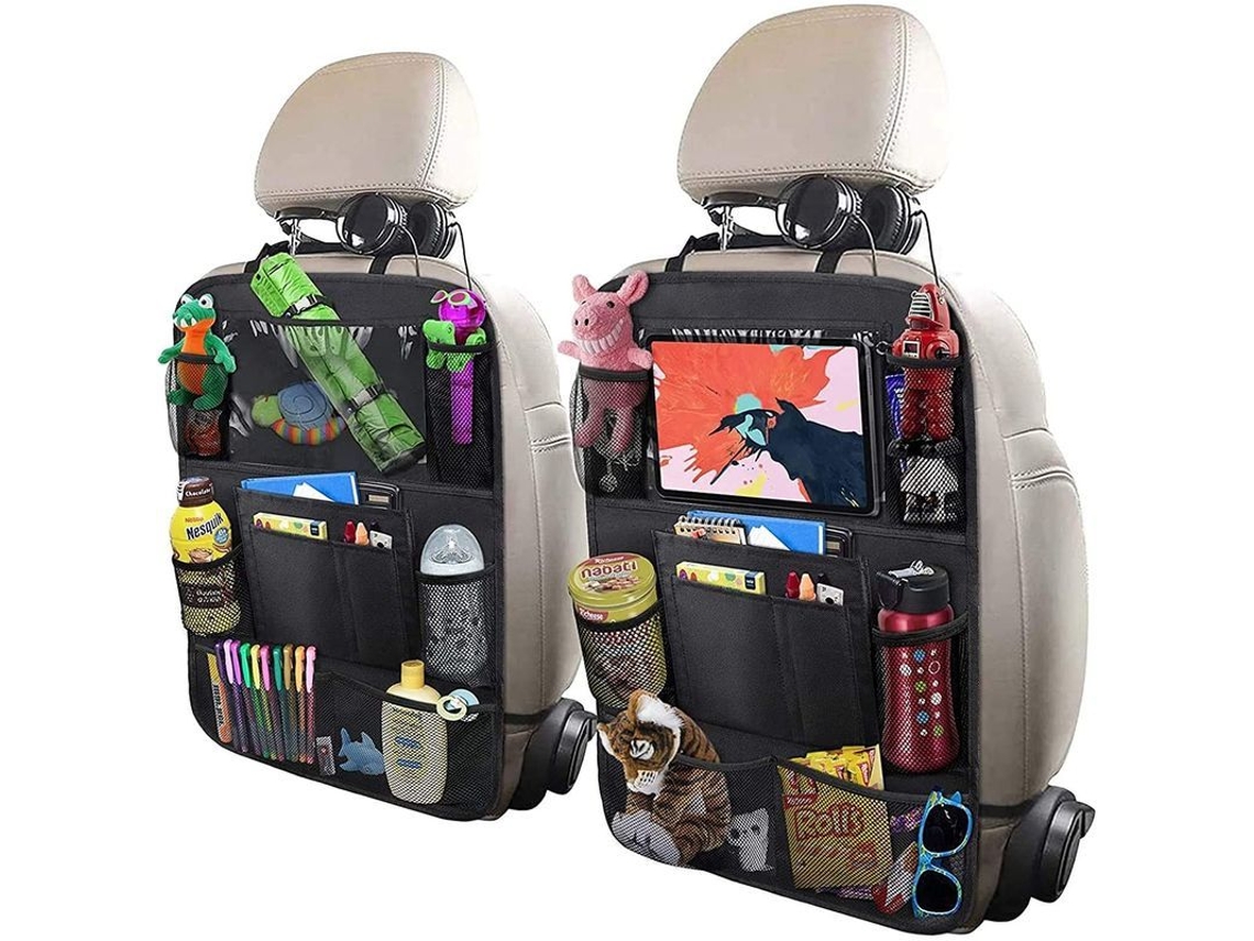 2026altiro-organizador Para El Asiento Trasero Del Coche Con Soporte Para Tablet De 10'', 9 Bolsillos, Protectores Para Asientos Infantiles, 2 Unidades.