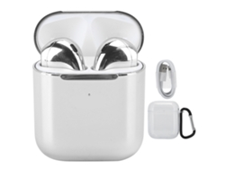 Auriculares Intrauditivos Bluetooth 5.0 Tws Con Cancelación De Ruido Inteligente, Doble Canal, Control Táctil, Carga Inalámbrica, Color Plata.