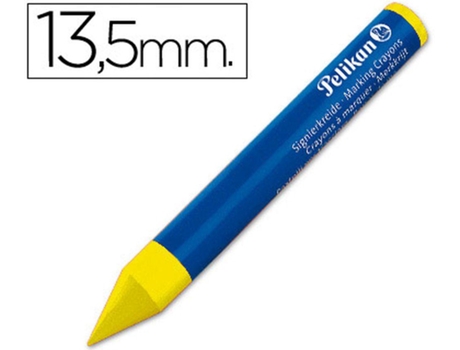 Barras para Marcaje Pelikan 762/12. Amarillo. Caja de 12 Barritas Duras