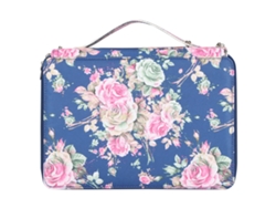 Estuche para Lápices con 252 Espacios Multitapa Cremallera Estampada Fondo Rosa Azul Portátil