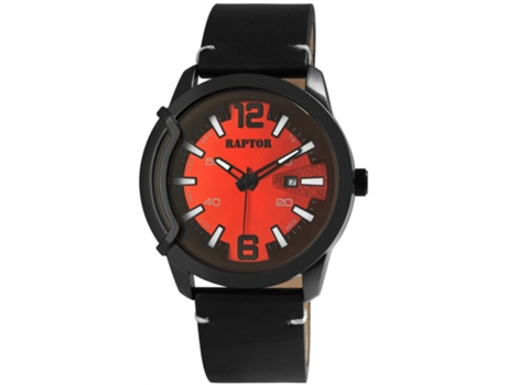 DAVIAN RAPTOR Reloj Man con brazalete de piel genuino y pantalla de fecha