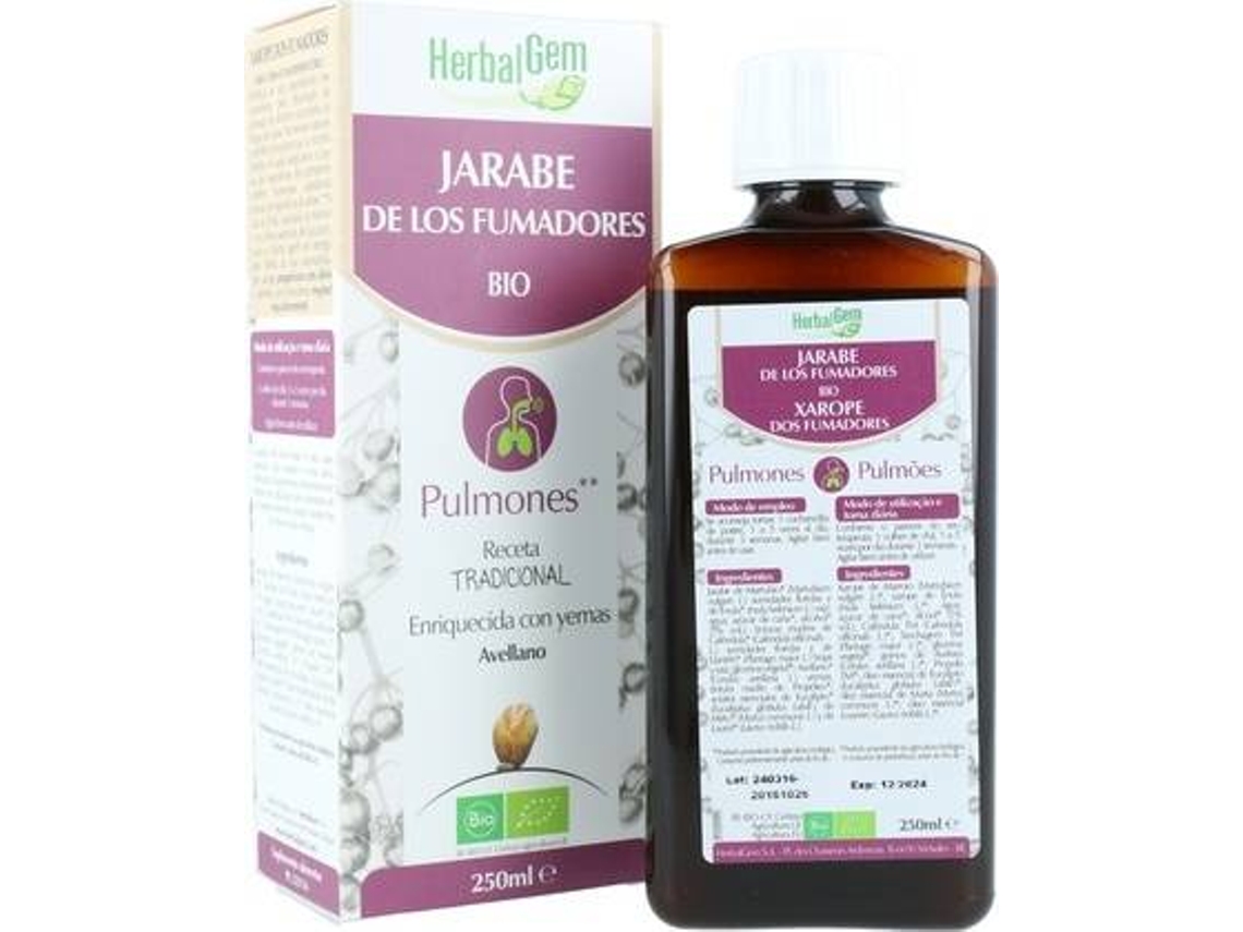 Aceite Essencial HERBALGEM Xarope Para Fumantes (250 ml)