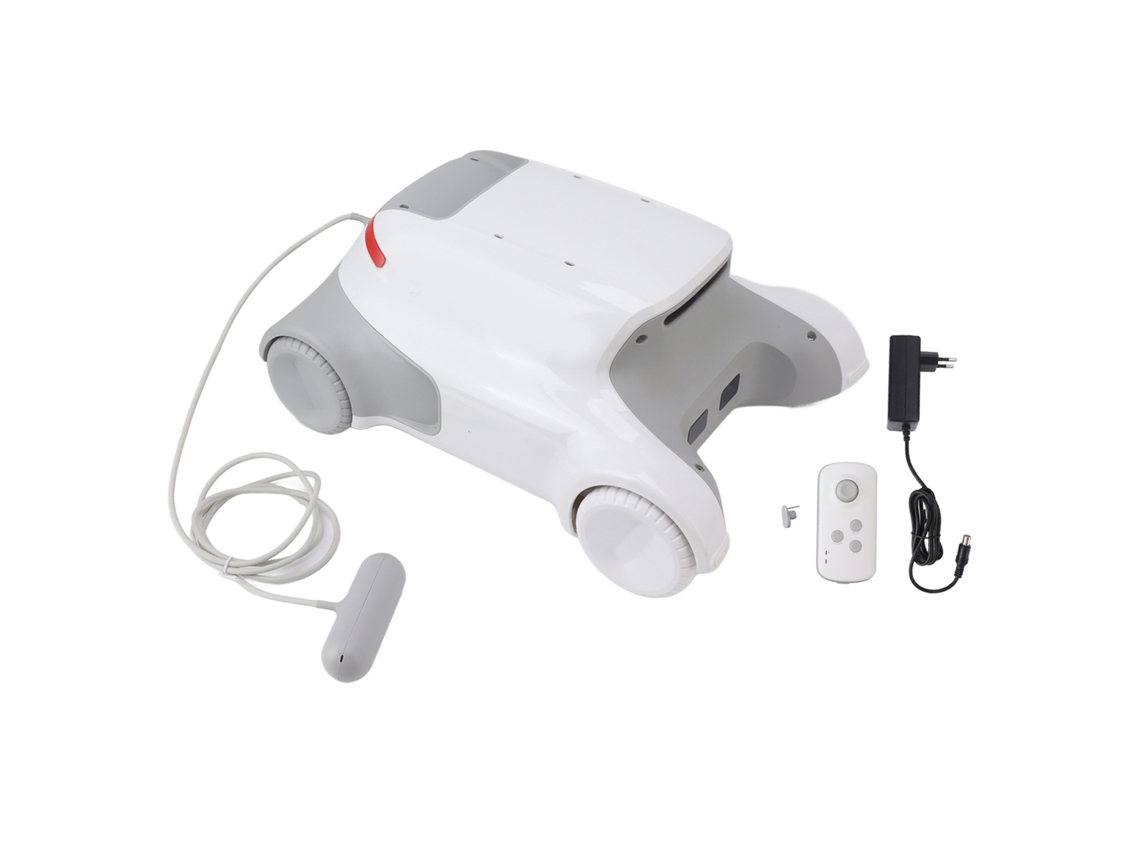 Aspiradora robótica inalámbrica para piscinas con control remoto