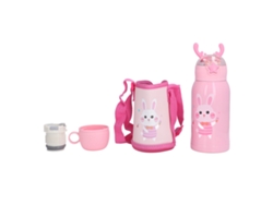 Vaso térmico de acero inoxidable de 500 ml con pajita para niños con indicador de temperatura
