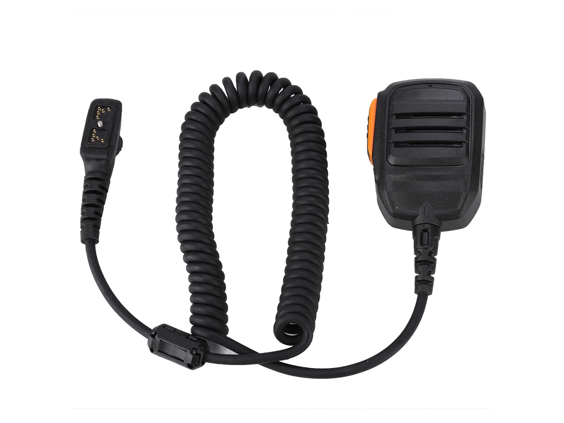Micrófono portátil con anillo magnético y altavoz PTT