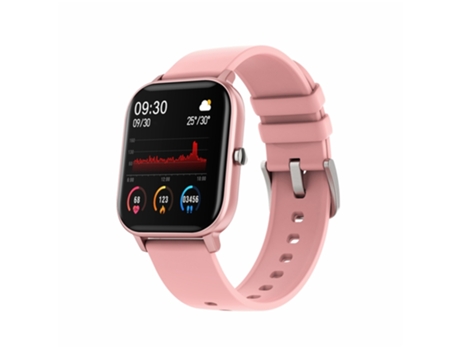 EKO Reloj conectado IP68 Waterproof 4.0 con sensor de frecuencia cardiaca y podómetro Rosa