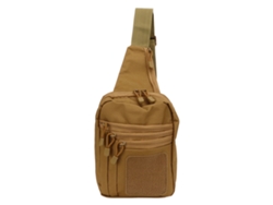 Bolsa de pecho militar impermeable y multifuncional de color caqui
