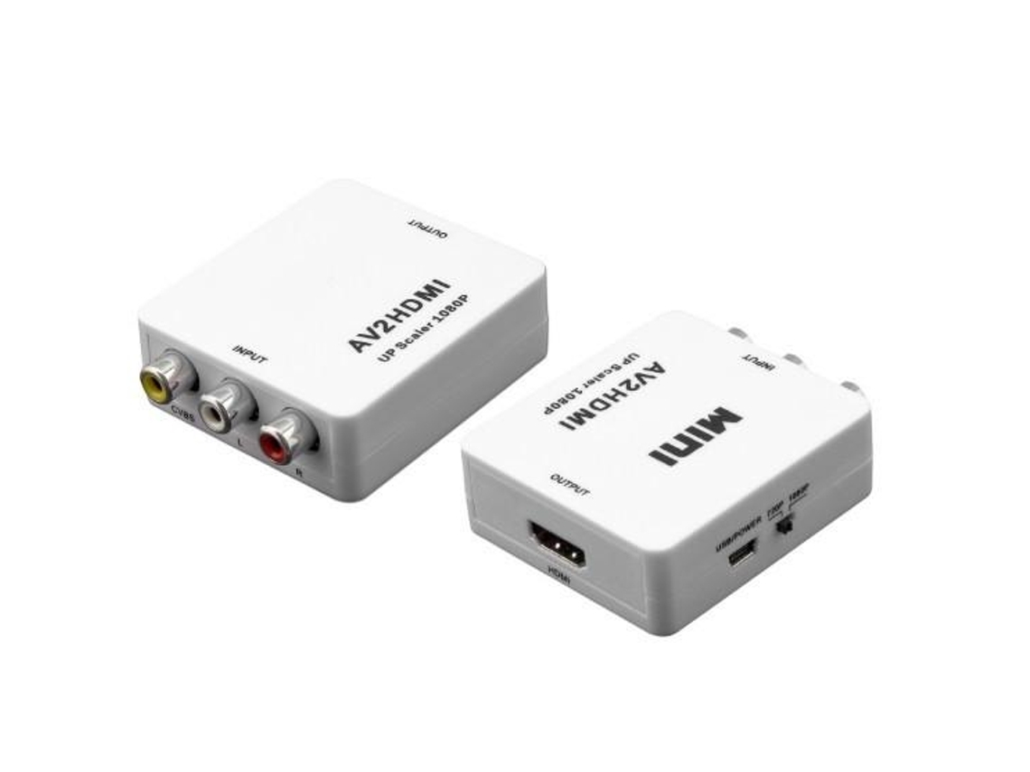 Convertidor de Vídeo Analógico AV RCA + Audio a HDMI*