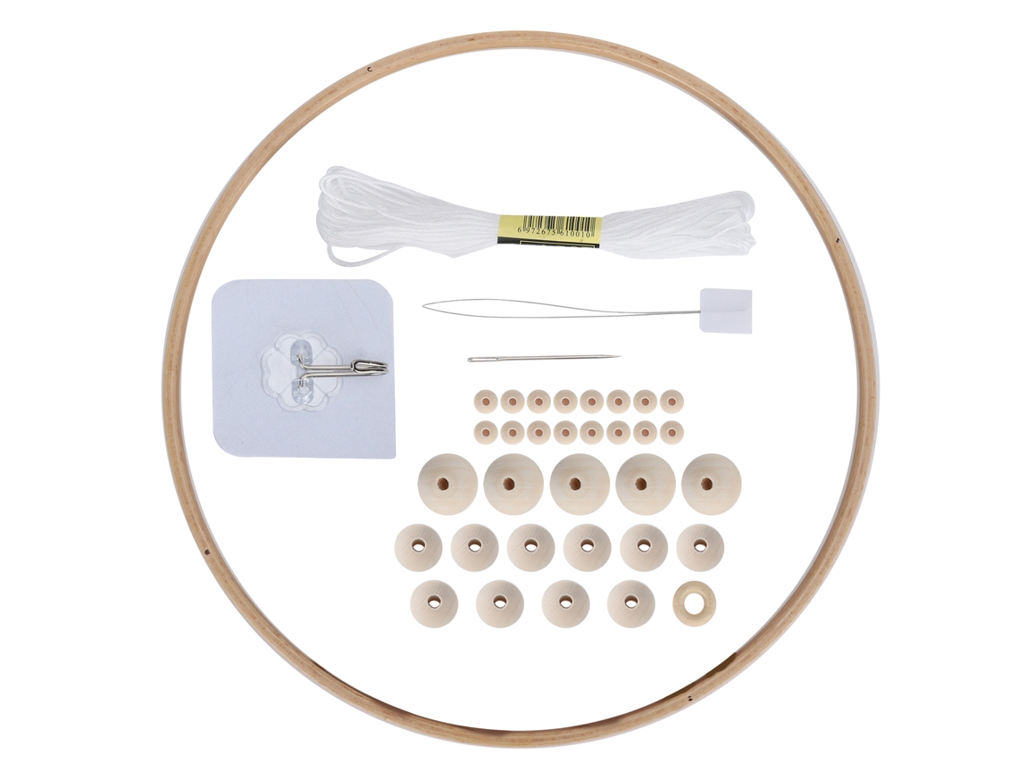 Kit Para Hacer Campanillas De Viento Con Cuentas De Madera Hechas A Mano - Regalo Decorativo