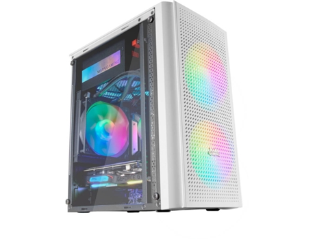 Caja PC MARS GAMING MC300W (Mini ATX Tower - Blanco)