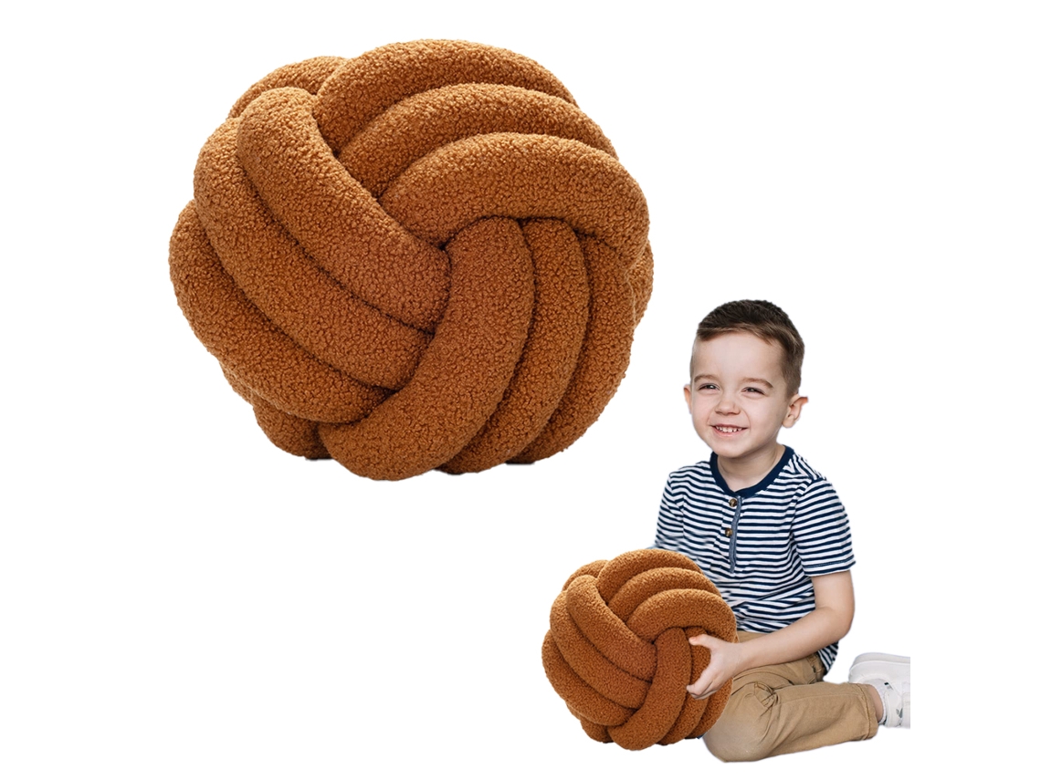 Cojín De Punto Hecho A Mano, Rollo De Cachemira, Decoración De Sofá