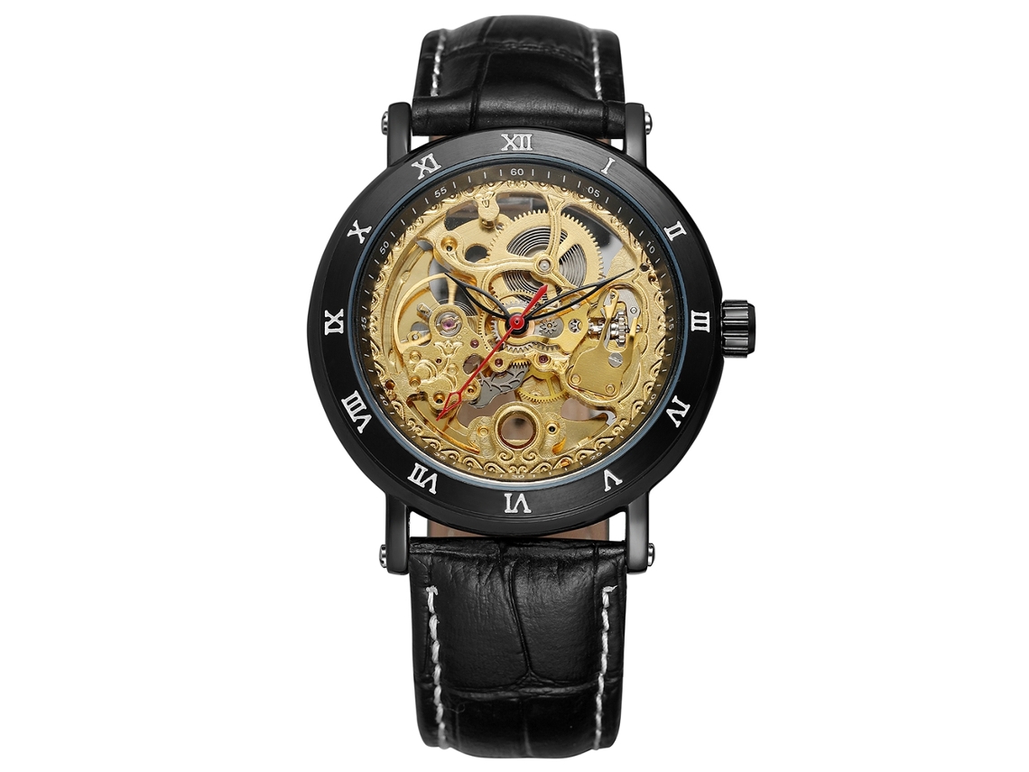 Hebilla De Acero Inoxidable Para Correa De Repuesto Ap (20 Mm) Reloj Mecánico Para Hombre Con Correa De Cuero Sintético