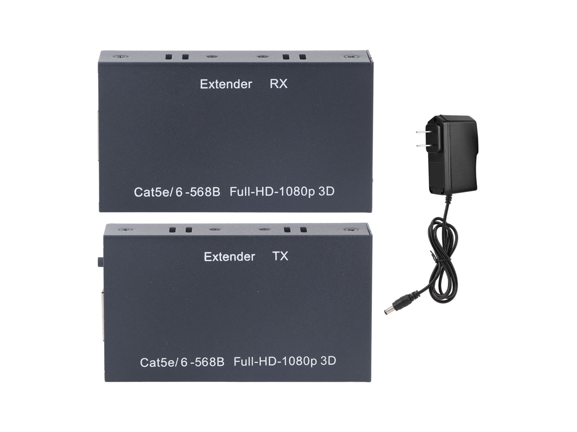 Extensor De Interfaz Multimedia Hd A Través De Cat 5e/6/7 1080p Hasta 60 Metros Con Plug And Play (ee. Uu.)