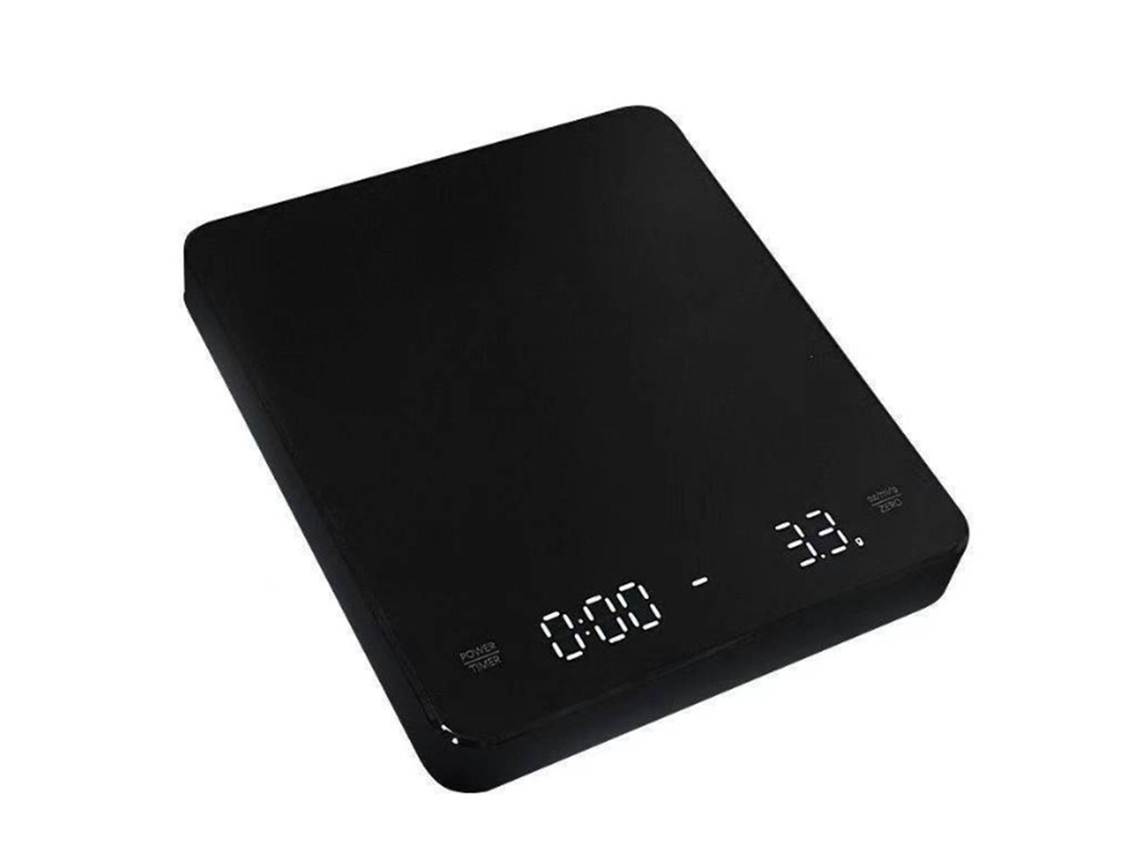Balanza Digital Con Pantalla Lcd, Función De Cronómetro, Resistente A Altas Temperaturas, Para Cocina, Café Y Galletas.