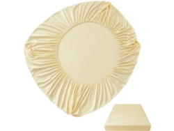 Sábana Bajera Ajustable De Algodón: Ropa De Cama Suave, Elástica Y Cómoda Para Dormir En Casa En El Dormitorio.
