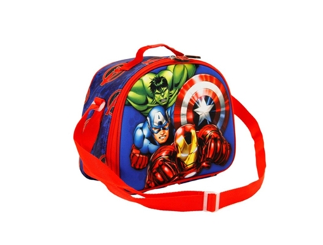 Los Vengadores Go On-Bolsa Portamerienda 3D, Azul