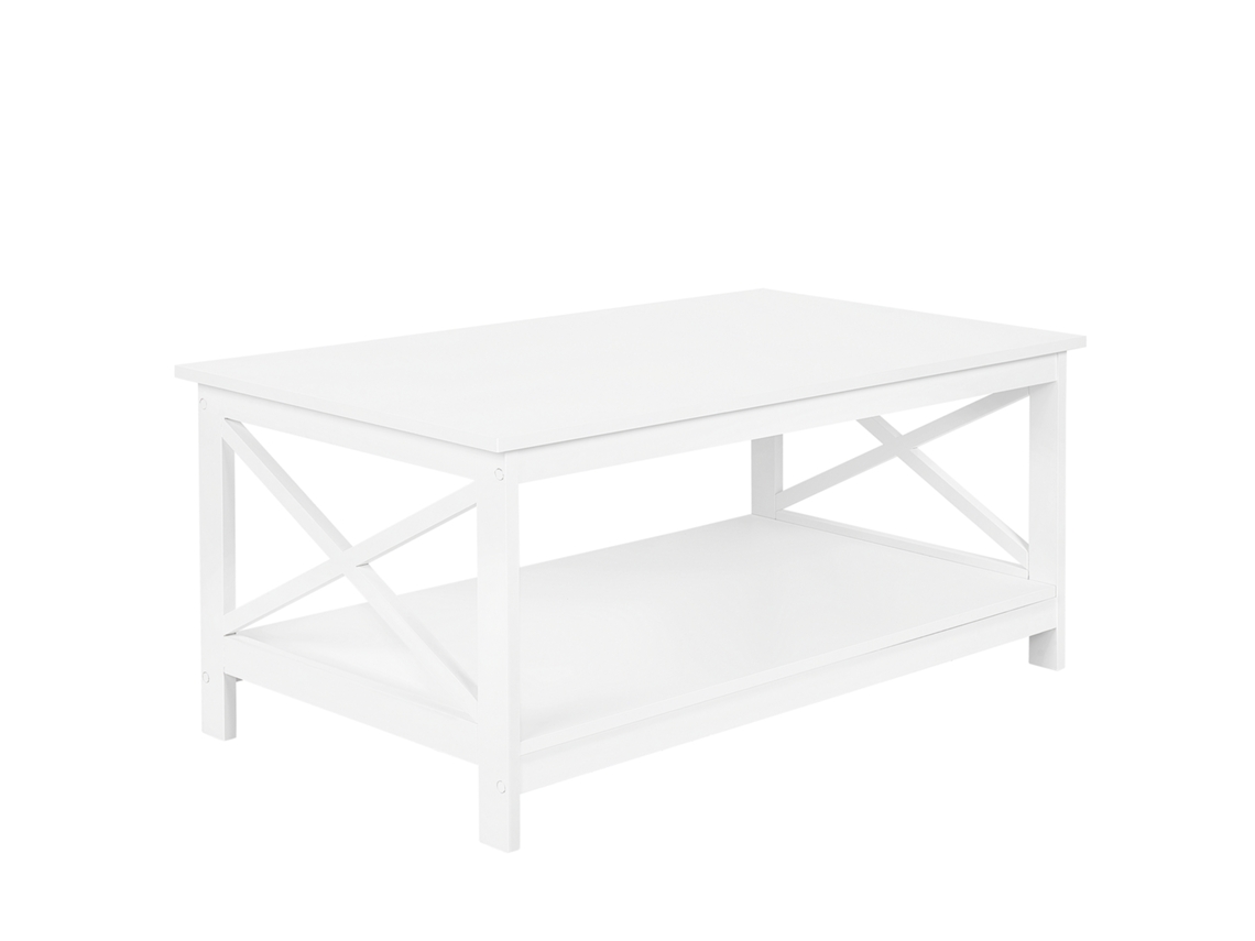 Mesa auxiliar BELIANI Foster de MDF Blanco 55x100x45
