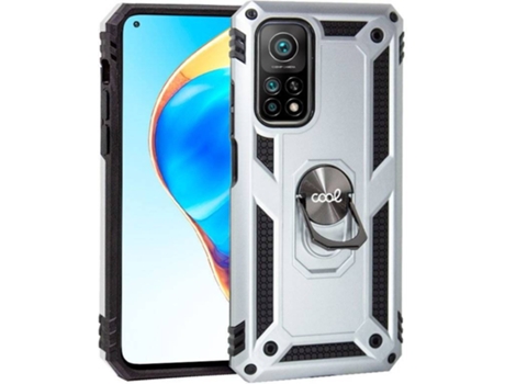 Funda Xiaomi Mi 10T, Pro COOL Anillo Plateado