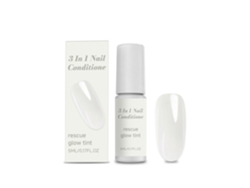 Endurecedor de uñas blanco lechoso para un crecimiento rápido y saludable.