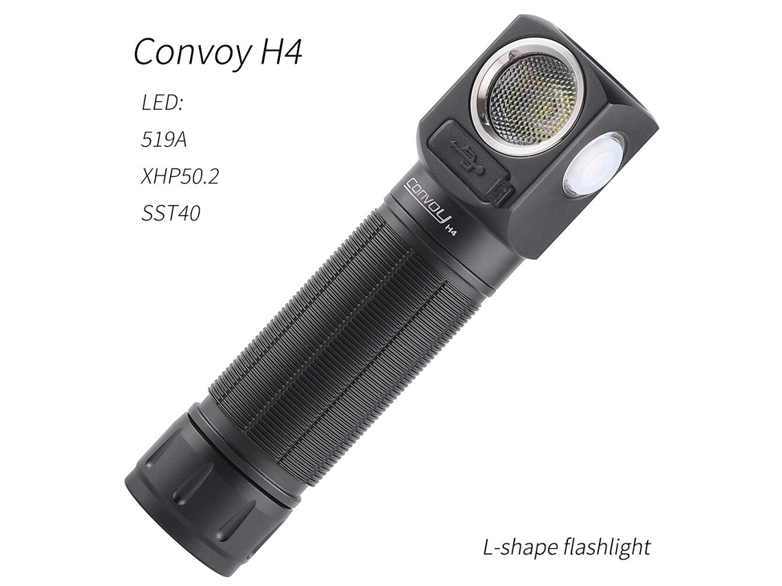 Linterna B35am-6500k-convoy H4 Sst40 519a Xhp50.2 B35am + Faro Delantero Linterna Multifuncional 21700 Linterna De Pesca Linterna Frontal Tipo C