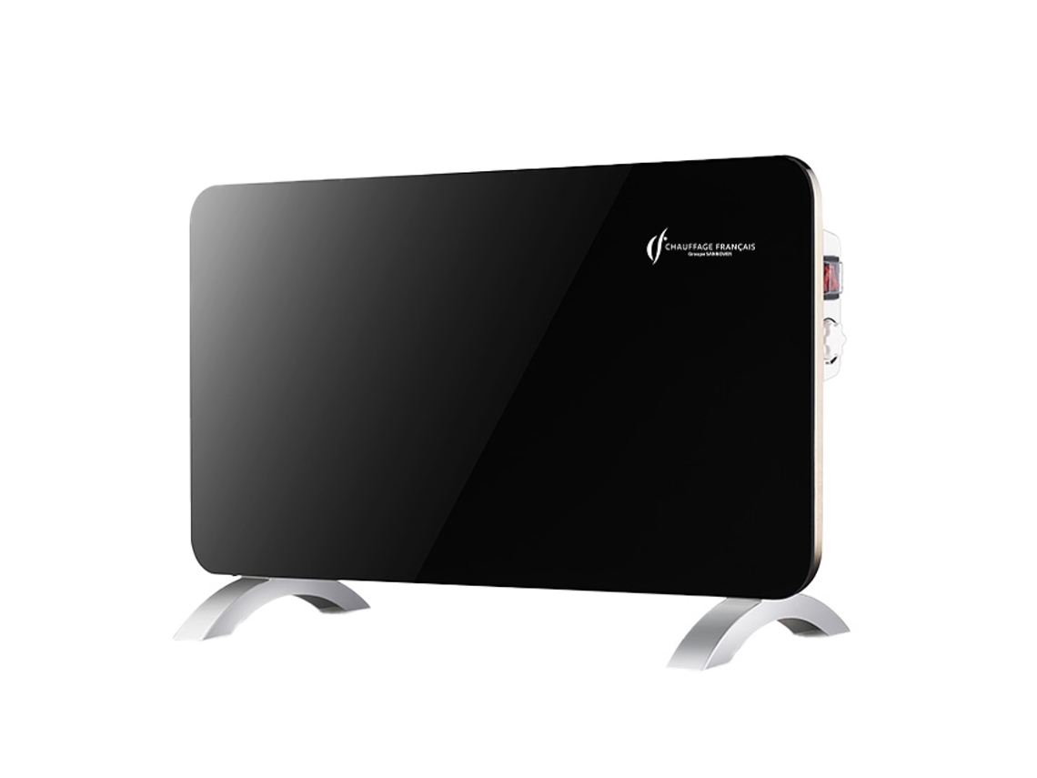 Radiador Eléctrico Móvil De Vidrio Sorimo Sannover 1000 W Negro