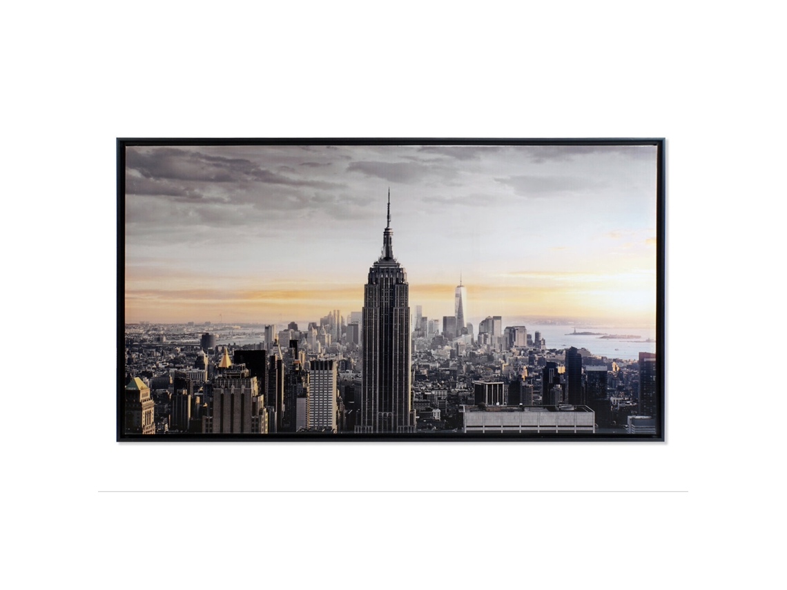 Cuadro Lienzo Ps New York Enmarcado 144x3,5x84cm