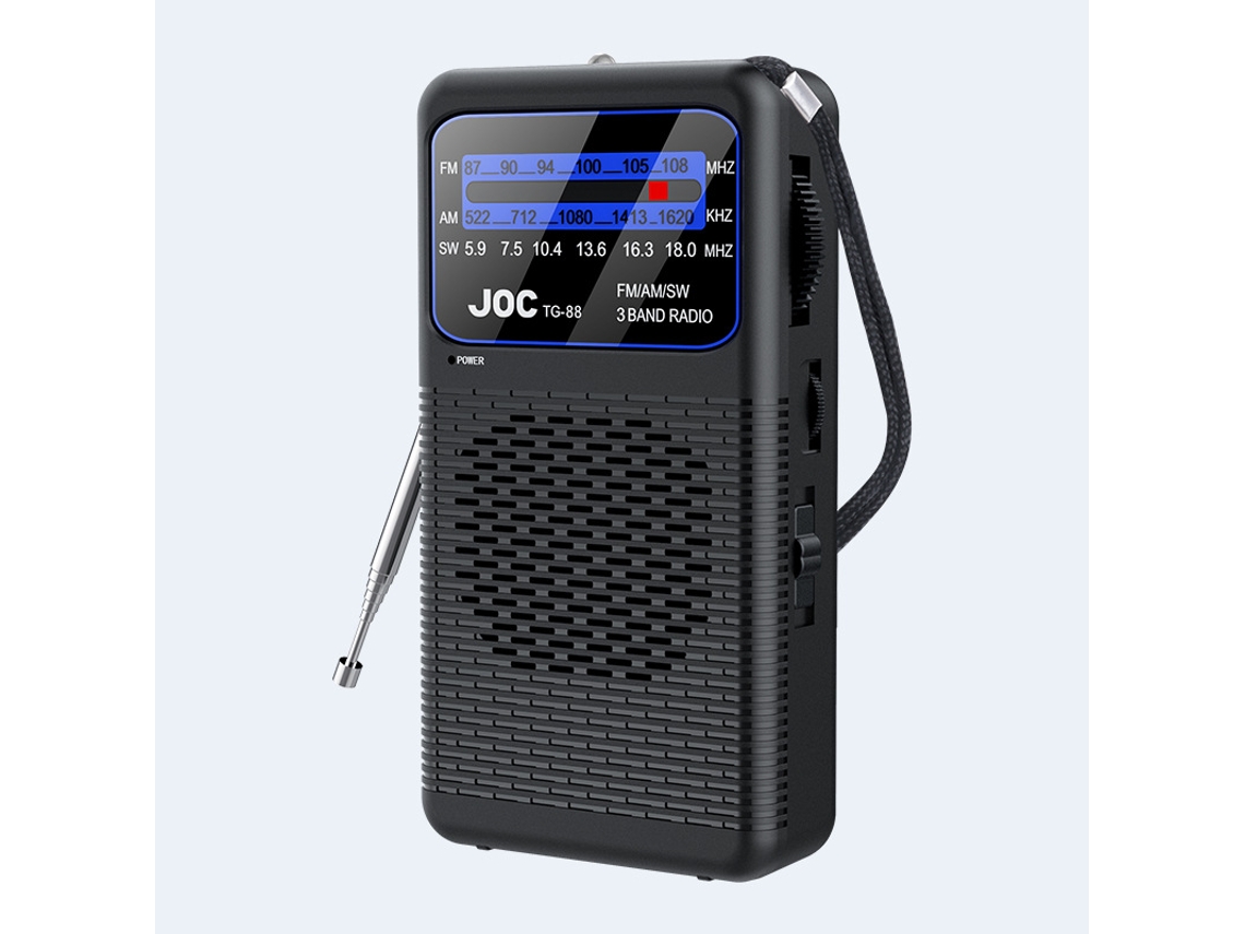 Radio meteorológica portátil, conector para auriculares de 3,5 mm para emergencias, uso doméstico y exterior Hexinyigjly