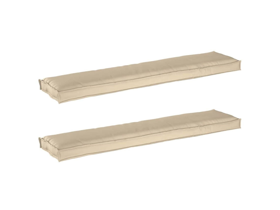 Juego de 2 cojines color beige de 180 x 40 x 8 cm HARLANV1