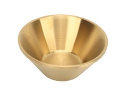 Bol De Acero Inoxidable 304 Dorado De Dos Capas Para Ensaladas Y Cocina, 16 Cm