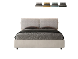 Cama doble en tejido contenedor 160x190 Mados Giada Aragona