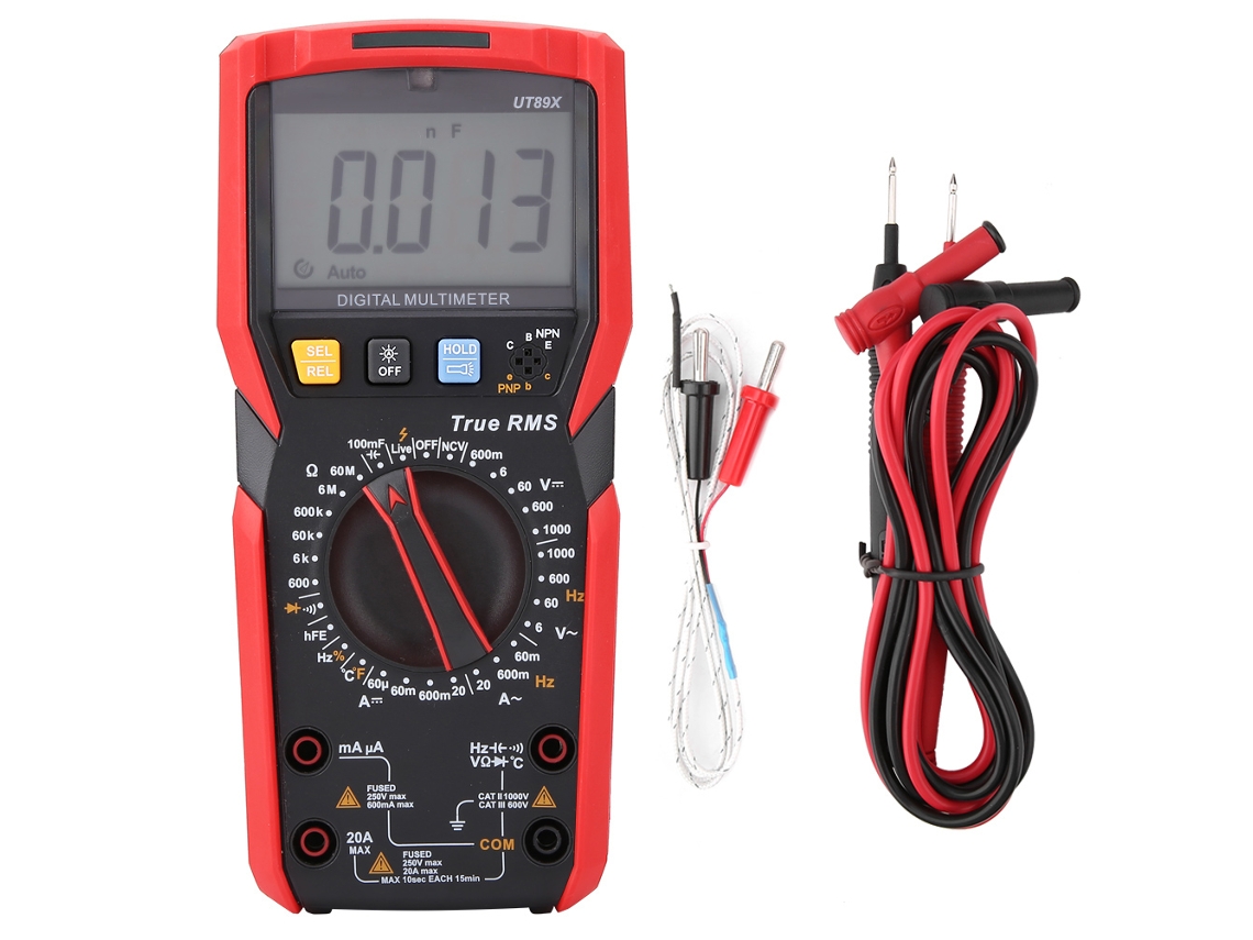 Multímetro Digital Uni T Ut89x/ut89xd Con Prueba De Temperatura Y Ncv Profesional
