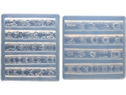Juego De 2 Moldes De Silicona Para Decoración De Uñas En 3d, Diseño De Lazos. Para Esteticistas Y Aprendices.