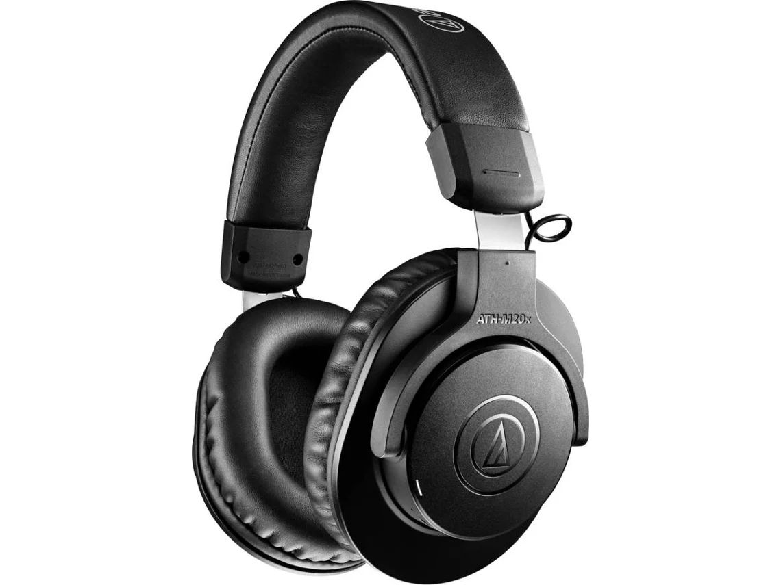 Auriculares Bluetooth AUDIO-TECHNICA ATH-M20XBT (Over Ear - Micrófono - Negro)