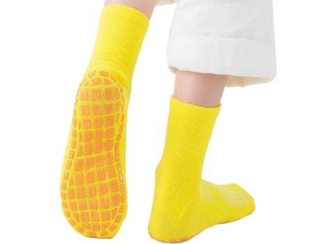 Calcetines De Silicona Para Cama Elástica - Amarillo - 5/10 Años Calcetines De Silicona Para Cama Elástica - Amarillo - 5/10 Años JEIIBRZUI