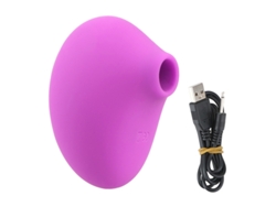Mini Vibrador De Masaje De Succin Recargable Usb Con 10 Modos Para Mujeres (prpura)