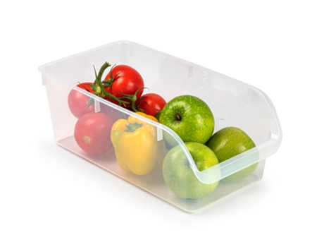 PLASTIC FORTE Organizador de Nevera Rectangular Belay Frigo Transparente