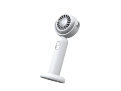 Ventilador portátil de mano, recargable por USB, modelo mini (blanco) Czhhmart