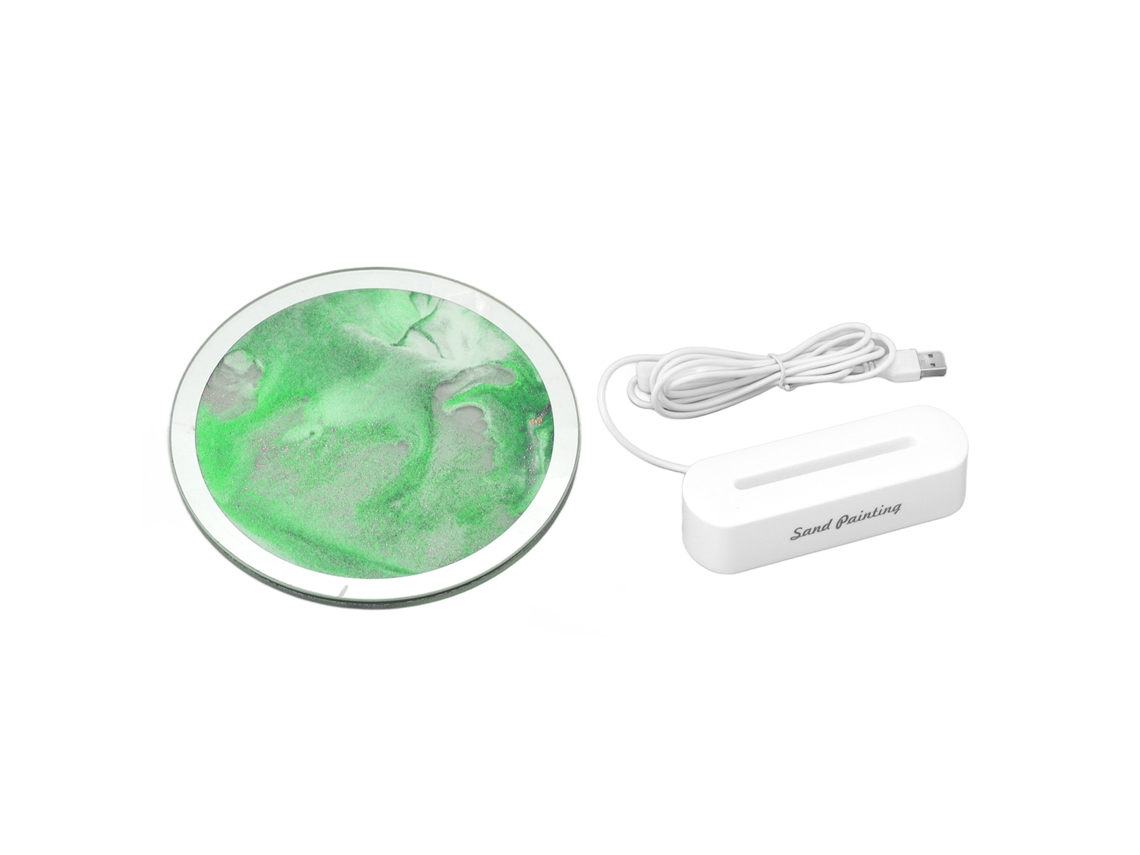 Lámpara De Mesa Con Arena Movediza Para Pintar, Enchufe Usb, Protección Ocular, Decoración Artística