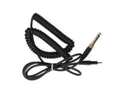 Cable De Audio Elástico Para Auriculares Ath-m50x M40x Con Adaptador De 6,35 Mm