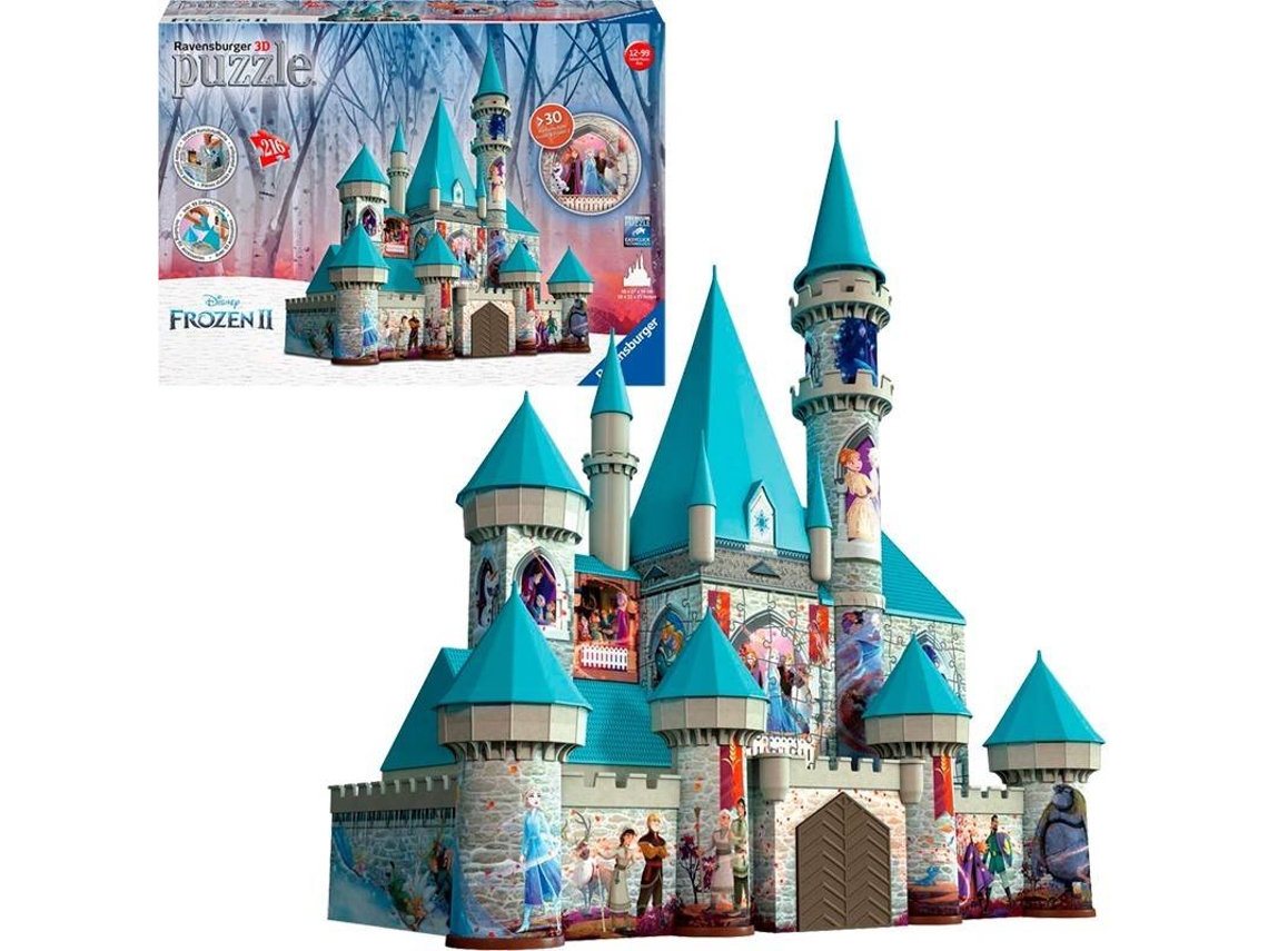 Puzzle RAVENSBURGUER 3D Frozen Chateau (Edad Mínima: 12 Años - 216 Piezas)