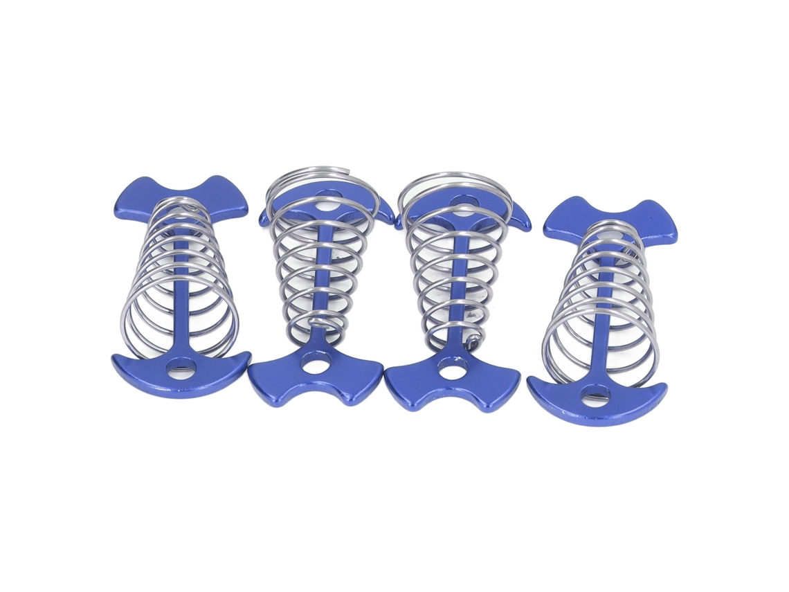 4 Estacas Para Tienda De Campaña Con Diseño De Espiga, De Aleación De Aluminio Y Acero Inoxidable Con Resorte Para Acampar.