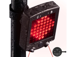Luz trasera para bicicleta con intermitentes, luz trasera LED para bicicleta con activación láser y control remoto, intermitente para bicicleta Jytgalx