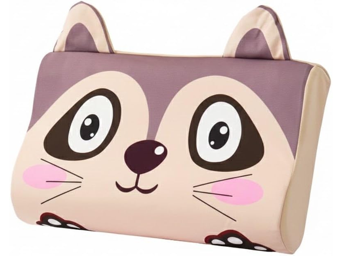 Almofada Infantil Ice Silk, Travesseiro Ergonômico De Espuma Viscoelástica Com Capa Removível 50x30cm/urso Gertiz