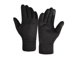 Luvas De Inverno Para Homem Tela Tática Impermeáveis À Prova De Vento Aquecedoras Para Esportes Ao Ar Livre Preto M