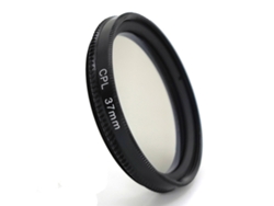 Filtro polarizador CPL universal con clip de 37 mm para teléfonos móviles que elimina la luz reflejada.